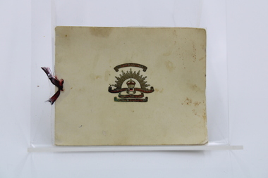 Card - Christmas card 1918, Small Christmas card sent from Leslie Jones to his wife Doris