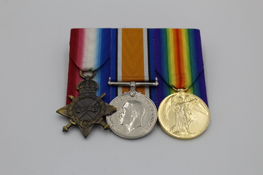 Medal - Set of 3 WW1 medals, Victory Medal 1914-19