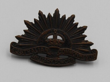 Uniform - Rising Sun badge, Third of five (5) Rising Sun badges WW1