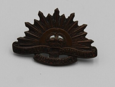 Uniform - Rising Sun badge, Fifth of five (5) Rising Sun badges WW1