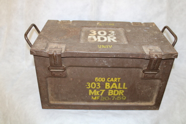 Equipment - Ammunition tin, Metal ammunition tin