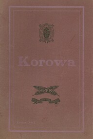 Magazine (Item) - School Magazine, First School Magazine 'Korowa' Easter 1912 front cover