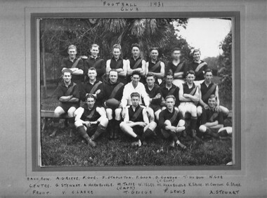 Photograph, Bacchus Marsh Football Club 1931, 1931