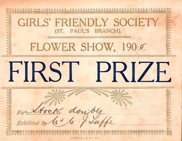 Work on paper - Award Card