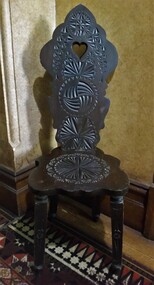 Furniture - Chair, Chip carved chair