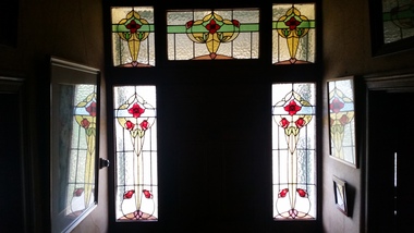 Decorative object - Door surround, Leadlight Entrance glass