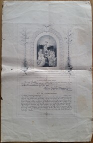 Certificate, Children of Mary Certificate