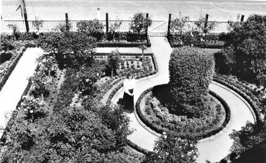 Photograph, Hymettus formal flower garden