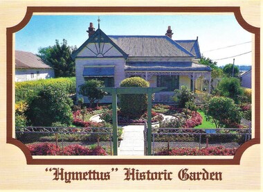 Postcard, Nu-Color-Vue Productions Pty Ltd, Hymettus Historic Garden, 1986