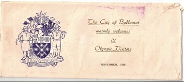 Envelope, City of Ballaarat 1956 Olympic's envelope