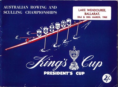 Booklet, Australian Rowing and Sculling Championships: King's Cup, President's Cup