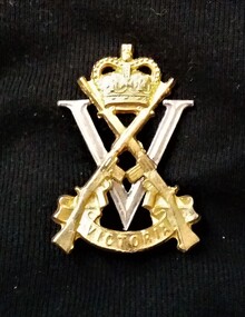 Badge - Hat Badge, Royal Victoria Regiment hat badge