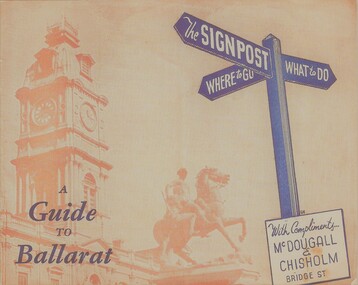 Work on paper - booklet, A Guide to Ballarat