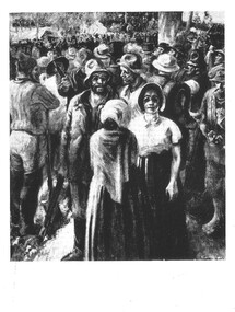 Postcard - Noel Counihan exhibition Moscow 1960 souvenir, Bakery Hill 1854