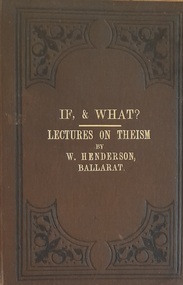 Book, If & What? Lectures on Theism