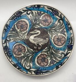 Ceramic - Plate, Persian Style design plate, 1890s