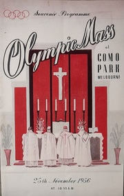 Work on paper - pamphlet, Souvenir Programme Olympic Mass