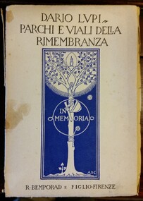 Book - Memorial Book, Parchi E Viali Della Rimembranza