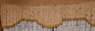 Textile - curtain, Parlour window Valance