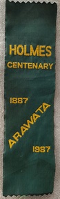 Textile - Bookmark, Holmes Centenary 1887 Arawata 1987