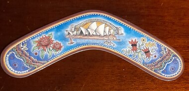 Work on paper - Bookmark, Boomerang shaped Bookmark