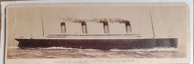 Work on paper - Bookmark, Titanic