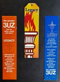 Work on paper - Bookmarks, Three commemorative Legacy Bookmarks