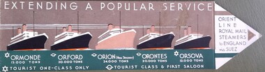 Work on paper - Bookmark, Pacific & Orient Line