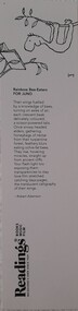 Work on paper - Bookmark, Readings
