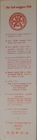 Work on paper - Bookmark, Tail-Waggers Club Bookmark