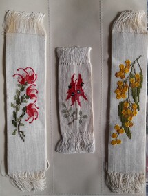Functional object - Bookmarks, Australian Flora Embroidered bookmarks