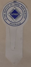 Functional object - Bookmark, Sailors Soldier Airmens Fathers Association