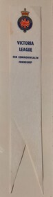 Functional object - Bookmark, victoria League for Commonwealth Friendship