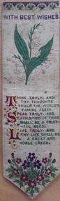 Functional object - Bookmark, With Best Wishes