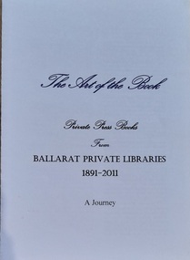 Work on paper - Catalogue, The Art of the Book