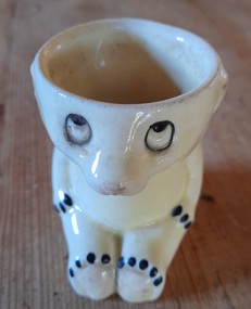 Domestic object - egg cup, china bear egg cup