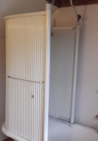 Domestic object - shower surround, Ripple Iron Shower surround