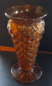Functional object - Vase, Amber glass vase