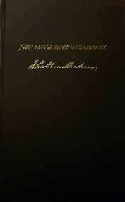 Work on paper - Booklet, John Pascoe Fawkner's Library