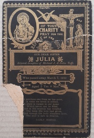 Work on paper - Memorial Card