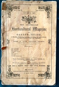 Work on paper - Magazine, The Australian Horticultural Magazine and Garden Guide
