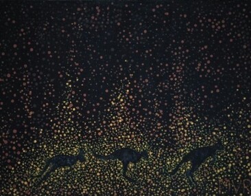 Painting - Acrylic on canvas, Bushfire, 2020