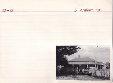 Card (Series) - Index Card, George Tibbits, 5 William Street, Beechworth, 1976