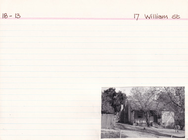 Card (Series) - Index Card, George Tibbits, 17 William Street Beechworth, 1976