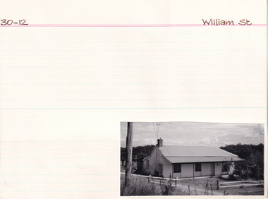 Card (Series) - Index Card, George Tibbits, William Street, Beechworth, 1976