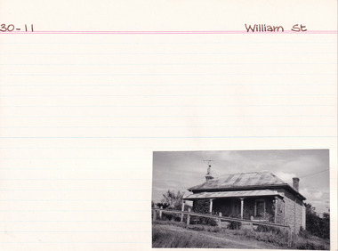 Card (Series) - Index Card, George Tibbits, Cnr William and Woods Streets, Beechworth, 1976