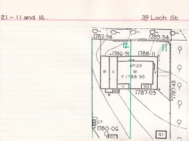 Card (Series) - Index Card, George Tibbits, 39 Loch Street, Beechworth, 1976