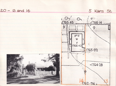 Card (Series) - Index Card, George Tibbits, 5 Kars Street, Beechworth, 1976