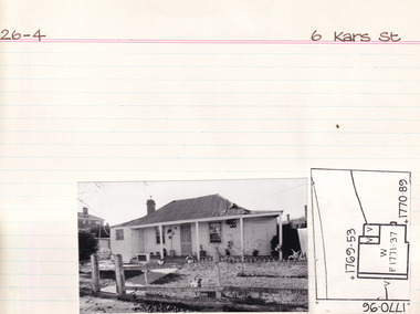 Card (Series) - Index Card, George Tibbits, 6 Kars Street, Beechworth, 1976