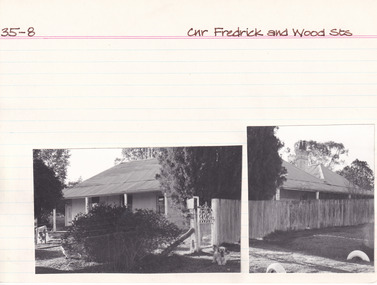 Card (Series) - Index Card, George Tibbits, Cnr Frederick and Wood Streets, Beechworth, 1976